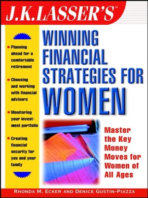 cover image of J.K. Lasser's Winning Financial Strategies for Women